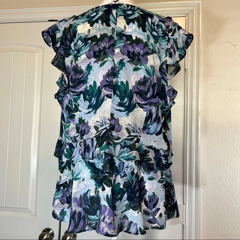 Ava & Viv floral print blouse, 1X - Picture 8 of 8
